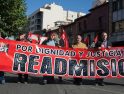 Manifestación en Aranda de Duero por la readmisión del compañero Tomás de Michelín
