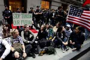 Detenidas dieciséis personas en manifestación de “Occupy Wall Street” frente a Goldman Sachs
