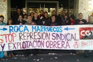 40 días de huelga en Roca Maroc contra la explotación y la represión sindical.