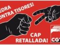 Concentración de CGT Enseñanza en Barcelona contra los recortes