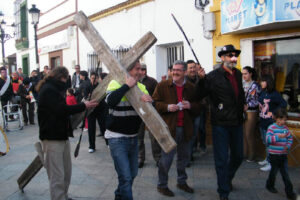 Crucifixión de trabajadores despedidos de Los Barrios (Campo de Gibraltar)