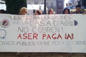 Huelga en el Centro de Atención Integral de la Dona de Castelló