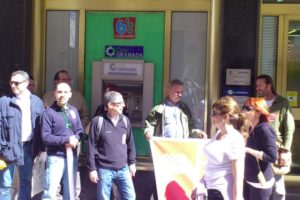 Movilizaciones de CGT Banca en Málaga por el empleo