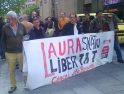 Concentración y entrega de carta en Iruñea por la libertad de Laura Gómez