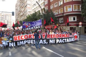 1º de Mayo CGT Murcia: Recortes y Reforma, ni impuestas ni pactadas. Libertad para Laura