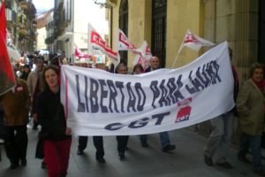 1º de mayo en Béjar, Salamanca: Libertad para Laura