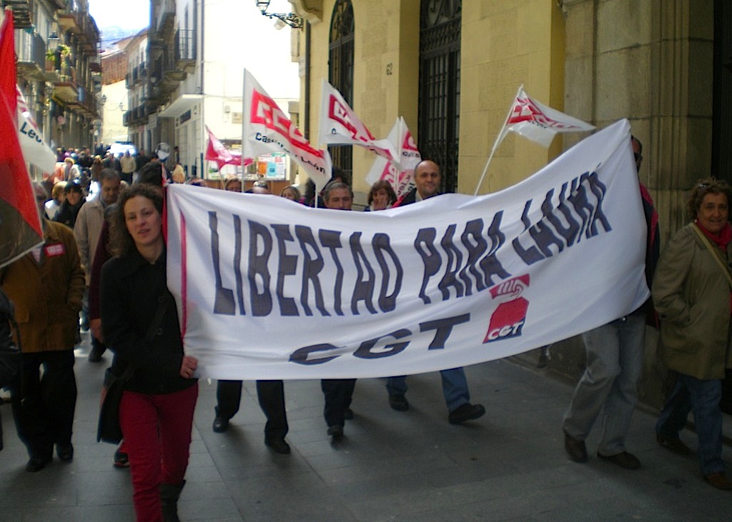 1º de mayo en Béjar, Salamanca: Libertad para Laura