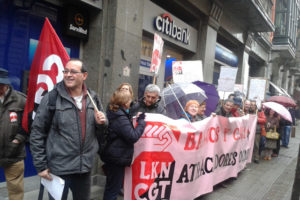 4-f CGT-LKN Bizkaia: jornada de lucha contra la Banca