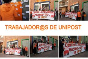 Concentración 9M en Unipost Murcia‏