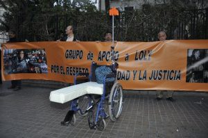 Manifestación en Valencia en solidaridad con Dolores Carrasquilla
