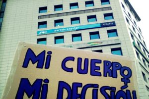 Mujeres Libres participa en actos protesta contra UPyD y PP en Alicante