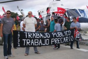 La FATAP de CGT apoya a los bomberos forestales despedidos del Infoca