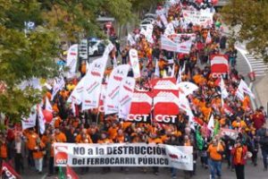 20 de diciembre huelga de CGT en el Sector Ferroviario