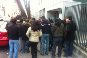 Crónica y fotos de la parada durante el descanso contra el Despido Colectivo en Tragsatec el 21 de enero de 2014