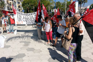 [Fotos] Concentración de hoy en Almuñécar: Por un convenio justo en sector de hostelería Granada