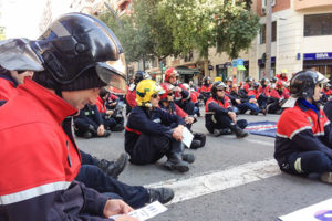 Bomberos de Murcia contra la privatización y el intrusismo