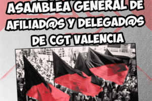 27-Abril: Asamblea General de Afiliados y Delegados de CGT Valencia