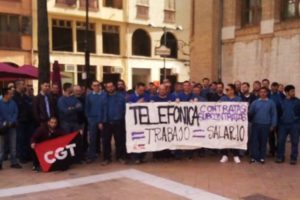 [Fotos] Huelga en la empresa de telecomunicaciones Teleco de Castelló