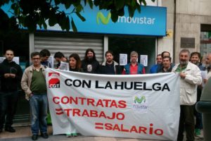 Solidaridad con el colectivo de técnicos y técnicas en huelga indefinida de Telefónica-Movistar