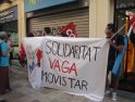 [Fotos] Movilización en Gandia en solidaridad con el personal técnico de Movistar en huelga