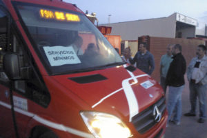 Seguimiento del 100% en la huelga de autobuses urbanos (los Coloraos) de Murcia