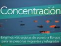 27-F: Concentración de apoyo a las personas refugiadas en Madrid