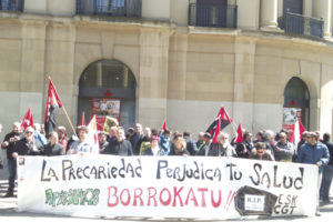 Día de la Salud en el Trabajo: Concentración en Pamplona