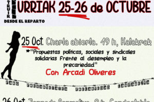 Jornadas sobre Reparto del Trabajo, 25 y 26 de octubre en Iruña