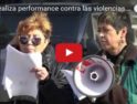 Vídeo: CGT realiza performance contra las violencias machistas frente al Ministerio de Sanidad