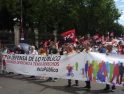 CGT protesta delante del consistorio madrileño por la remunicipalización de los Servicios Públicos