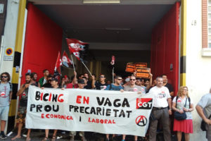 Éxito del 2º día de huelga en el Bicing de Barcelona