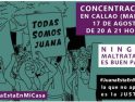 La Plataforma 7N llama a acudir a la concentración en apoyo a #JuanaRivas que tendrá lugar hoy en Callao