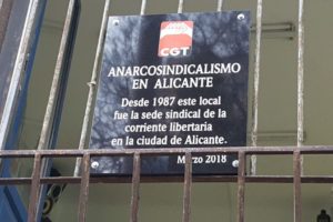 [Fotos] Efeméride del anarcosindicalismo de CGT en Alicante