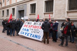 CGT Valladolid contra los despidos en Industrias San Cayetano