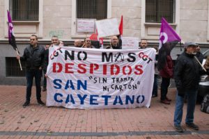 CGT-Valladolid contra los despidos en San Cayetano