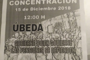 Rueda prensa jueves 13 diciembre a las 12:00 h en local CGT-Úbeda