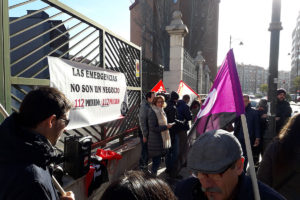 CGT Valladolid en apoyo de las trabajadoras y trabajadores del 112