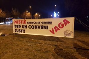 20 de febrero, segunda jornada de Huelga en Nestlé Girona