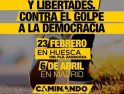 23-F Huesca: Concentración por la Igualdad, derechos y libertades. Por el golpe a la democracia