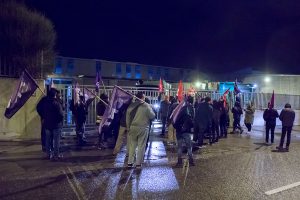 Cargas policiales durante los primeros momentos de huelga general feminista del 8M en Valladolid