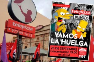 20-S Huelga en Telepizza Burgos