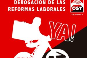 Concentración por la derogación de las Reformas Laborales en Salamanca