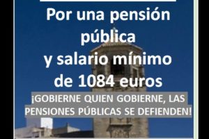 Concentración por las pensiones 12 de abril 2021 en Úbeda