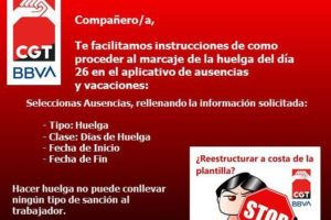 Concentraciones con motivo de la huelga convocada para el 26 de mayo en defensa del empleo y contra el ERE propuesto por la dirección de BBVA