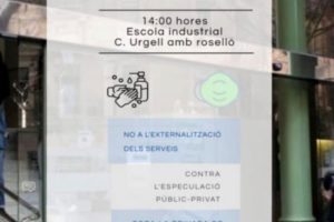 Concentración en Barcelona contra la externalización del servicio de esterilización