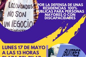 La Mesa de colectivos por la sanidad pública de Aragón MAS les comunicamos que hemos convocado una concentración en el IASS (Plaza del Pilar) el día 17 de mayo a las 12,30 horas