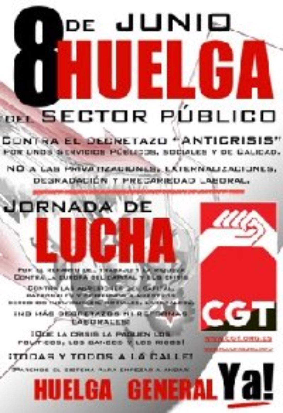 8 junio, Málaga : Jornada de lucha