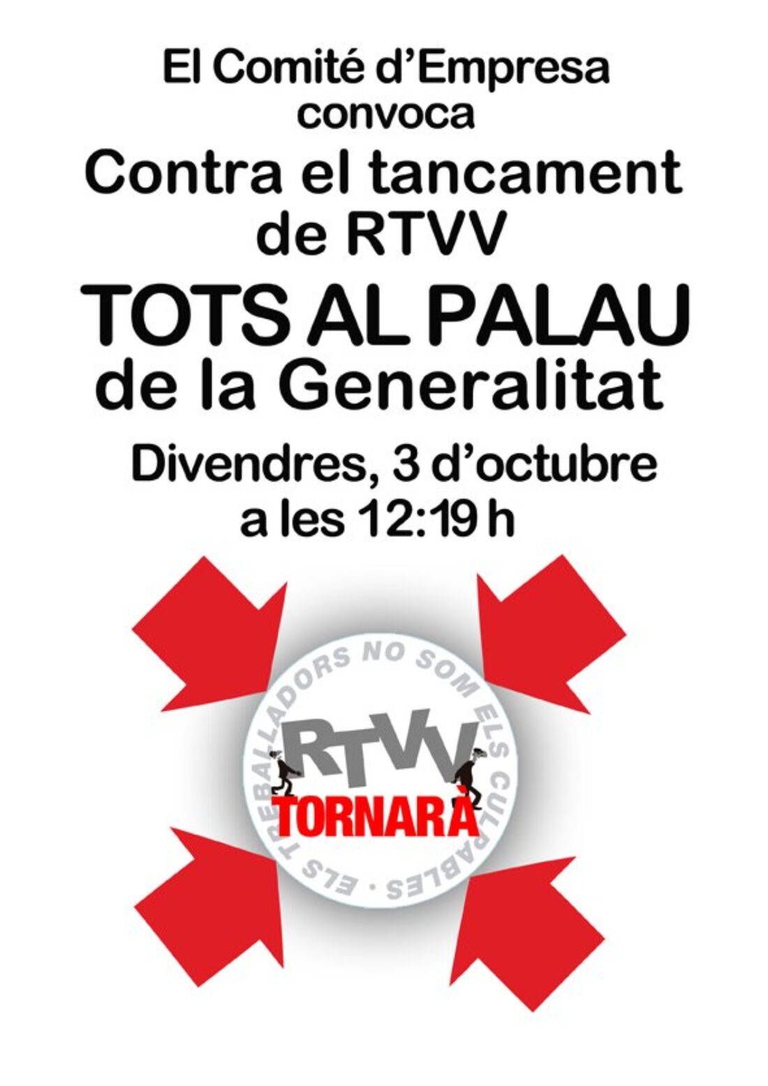 3-o Valencia: Concentración contra el cierre de RTVV