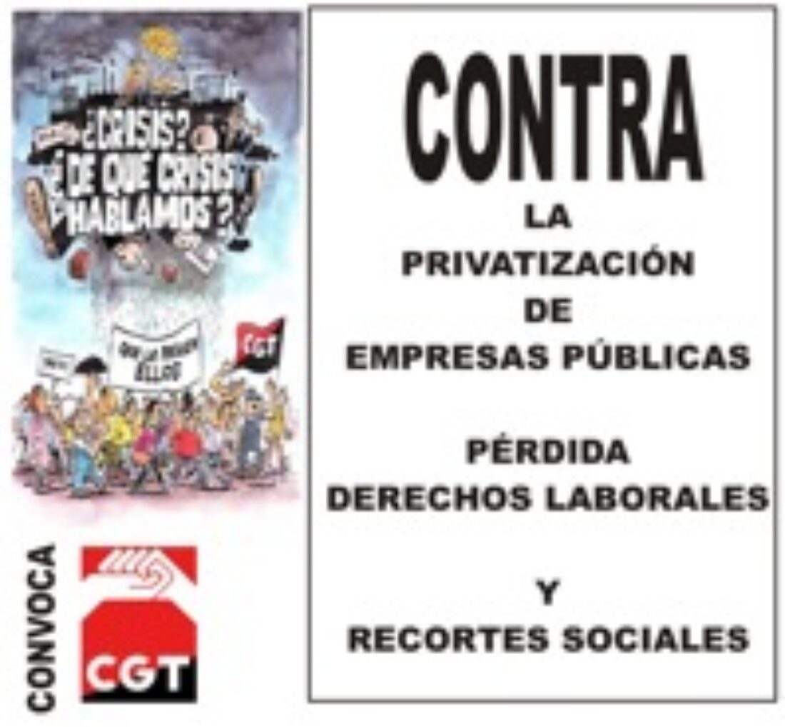 13 y 16 dic, Santander : Contra la privatización y el recorte de derechos