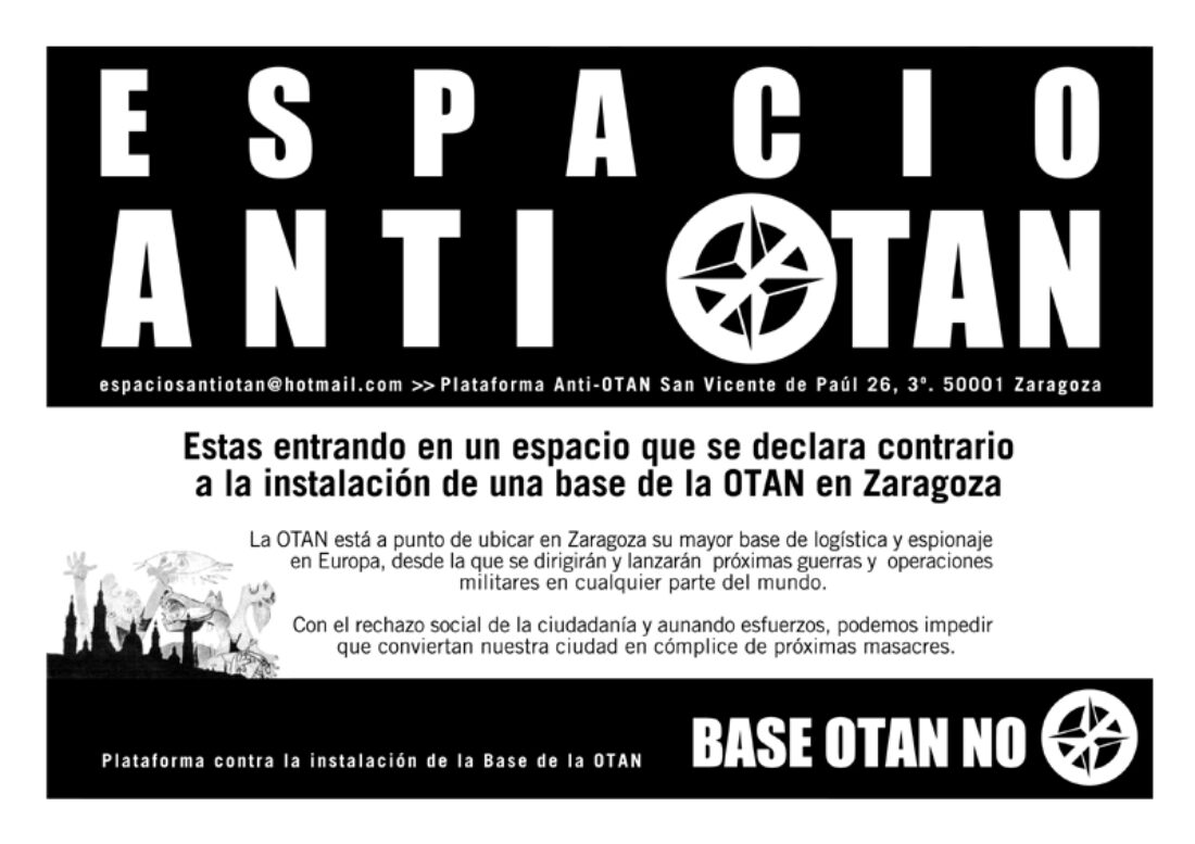 Presentación de la campaña «Espacios anti OTAN»